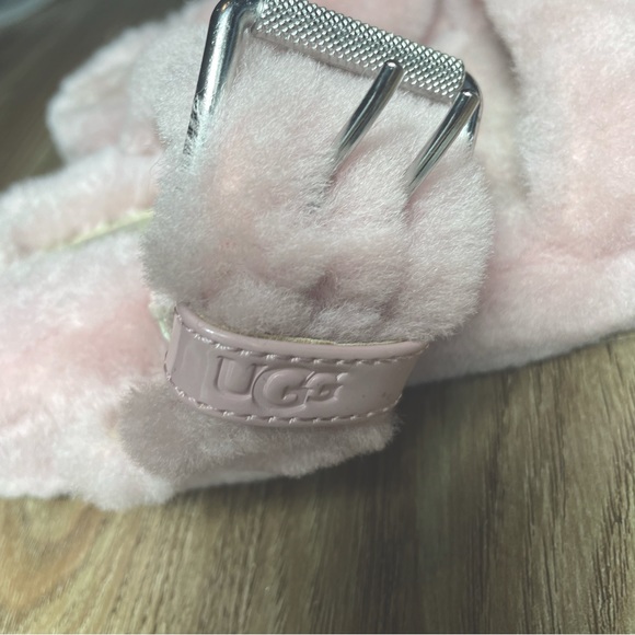 UGG Double Strap Platform Pink Slides Size 6 - Picture 7 of 10